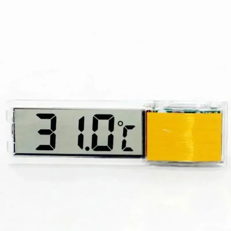 W1G-1pcs Aquarium Thermometer Electronic LCD Digital Fish Tank Temperature Measurement Fish Tank Temp Meter Aquarium Accessories