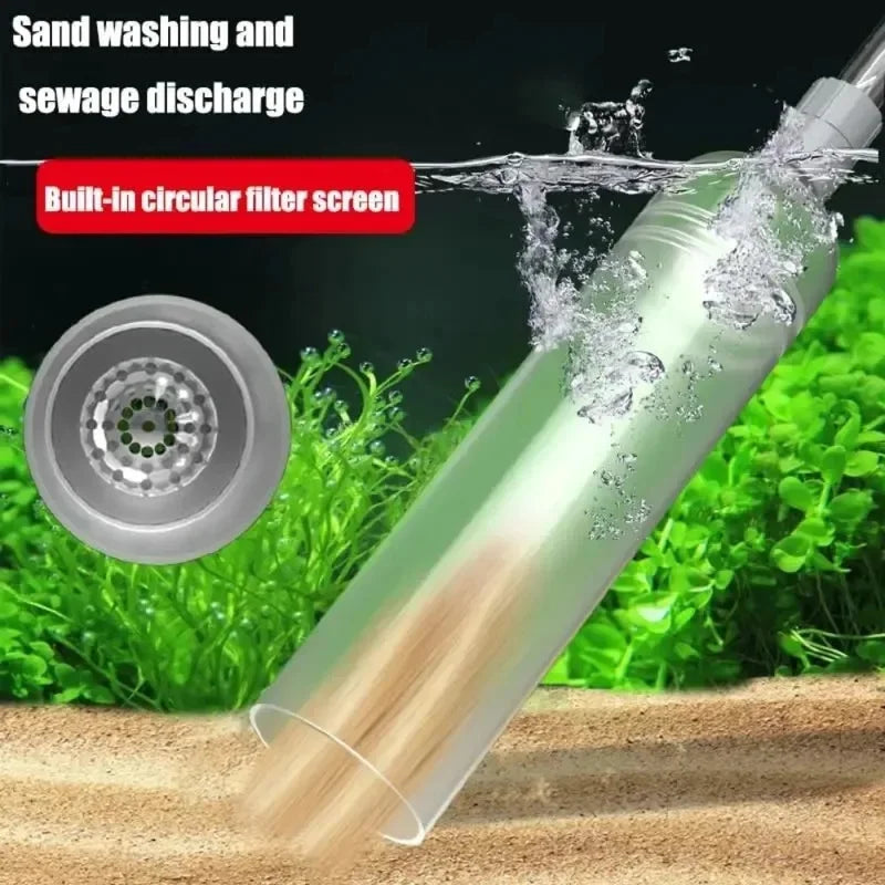 1.5m Manual Water Changer New Fish Tank Water Changer, Sand Washer, Water Pump, Fish Tank Water Absorber, Siphon Pipe