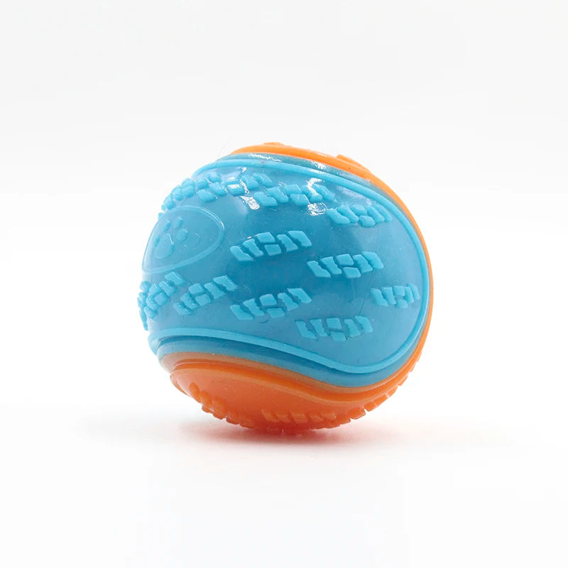 Dogs Interactive Toys Soft TPR Toys for Dog Pet Teeth Cleaning Bite Resistance Squeaky Dog Ball Toy