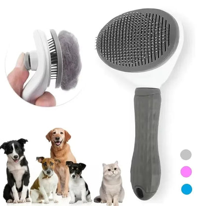 Self-Cleaning Grooming Brush for Dogs & Cats