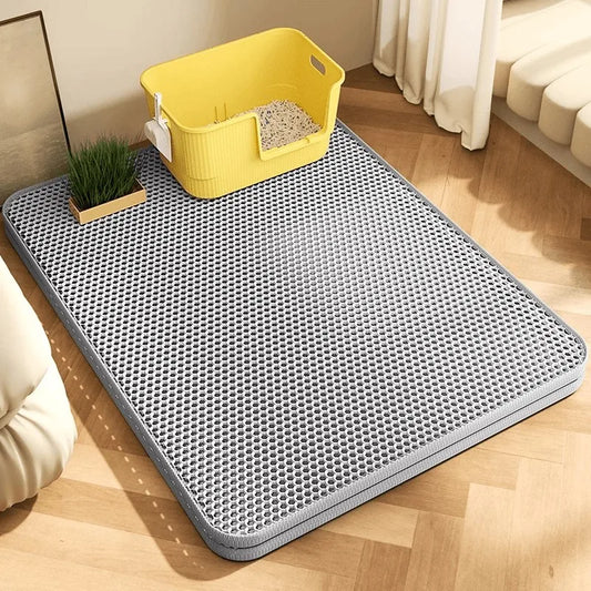 Double-Layer Cat Litter Mat