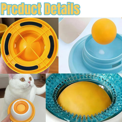 Rotating Lick Ball Slow Feeder for Dogs & Cats