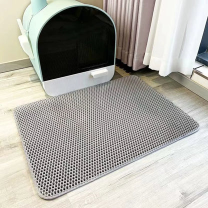Double-Layer Cat Litter Mat