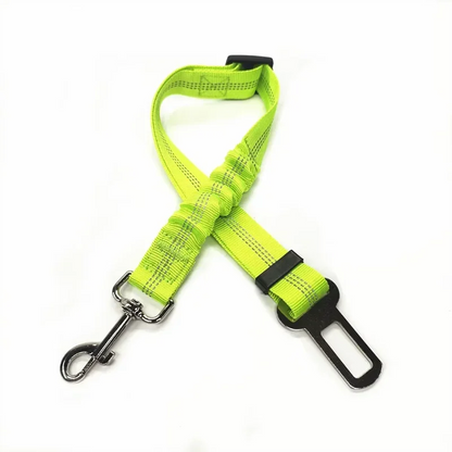 Dog Car Safety Belt with Reflective Line & Damping Belt, Adjustable Length, Suitable for All Dog