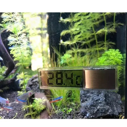 W1G-1pcs Aquarium Thermometer Electronic LCD Digital Fish Tank Temperature Measurement Fish Tank Temp Meter Aquarium Accessories