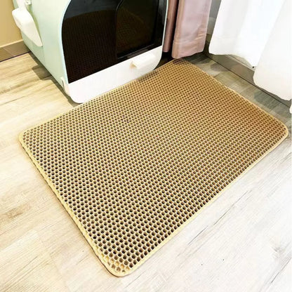 Double-Layer Cat Litter Mat