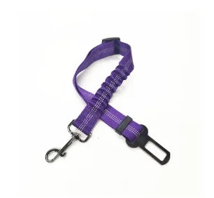Dog Car Safety Belt with Reflective Line & Damping Belt, Adjustable Length, Suitable for All Dog