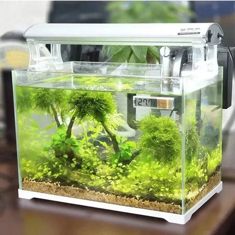 W1G-1pcs Aquarium Thermometer Electronic LCD Digital Fish Tank Temperature Measurement Fish Tank Temp Meter Aquarium Accessories