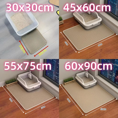 Double-Layer Cat Litter Mat