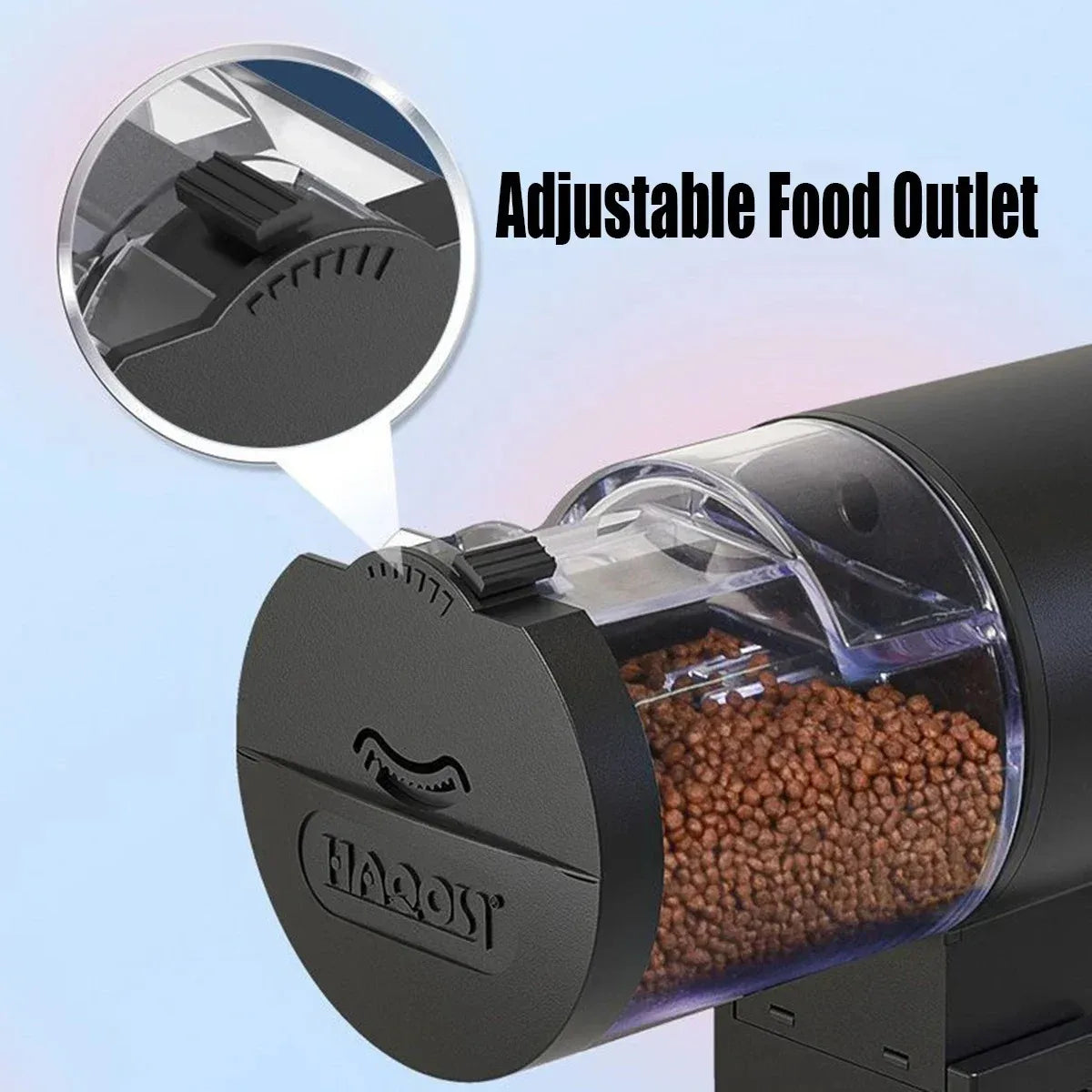 2025 Automatic Fish Feeder 100ml -Digital Programmable Aquarium Food Dispenser with Timer, IP66 Waterproof for Pond/Turtle Tanks