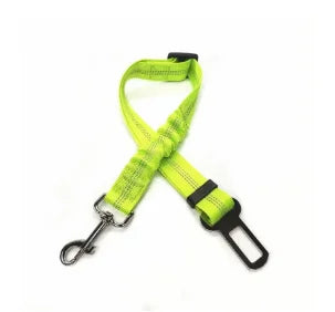 Dog Car Safety Belt with Reflective Line & Damping Belt, Adjustable Length, Suitable for All Dog