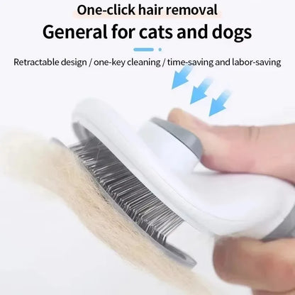 Self-Cleaning Grooming Brush for Dogs & Cats