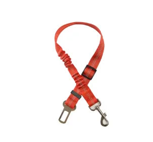 Dog Car Safety Belt with Reflective Line & Damping Belt, Adjustable Length, Suitable for All Dog