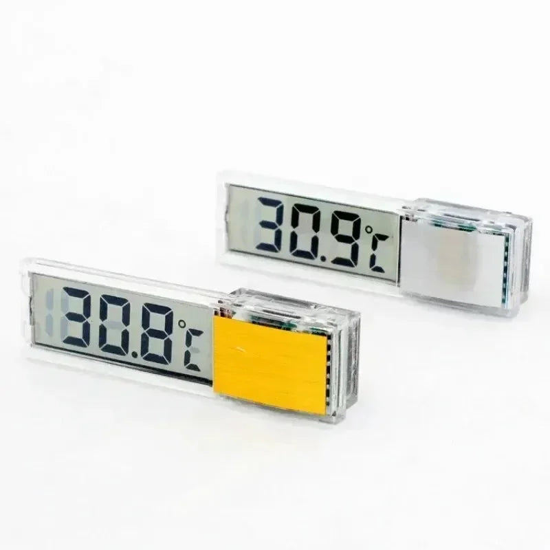 W1G-1pcs Aquarium Thermometer Electronic LCD Digital Fish Tank Temperature Measurement Fish Tank Temp Meter Aquarium Accessories
