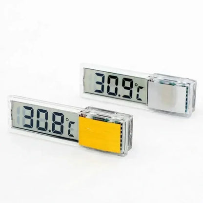 W1G-1pcs Aquarium Thermometer Electronic LCD Digital Fish Tank Temperature Measurement Fish Tank Temp Meter Aquarium Accessories