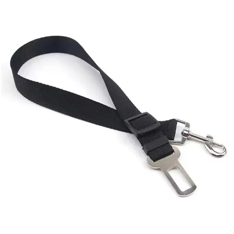 Dog Car Safety Belt with Reflective Line & Damping Belt, Adjustable Length, Suitable for All Dog