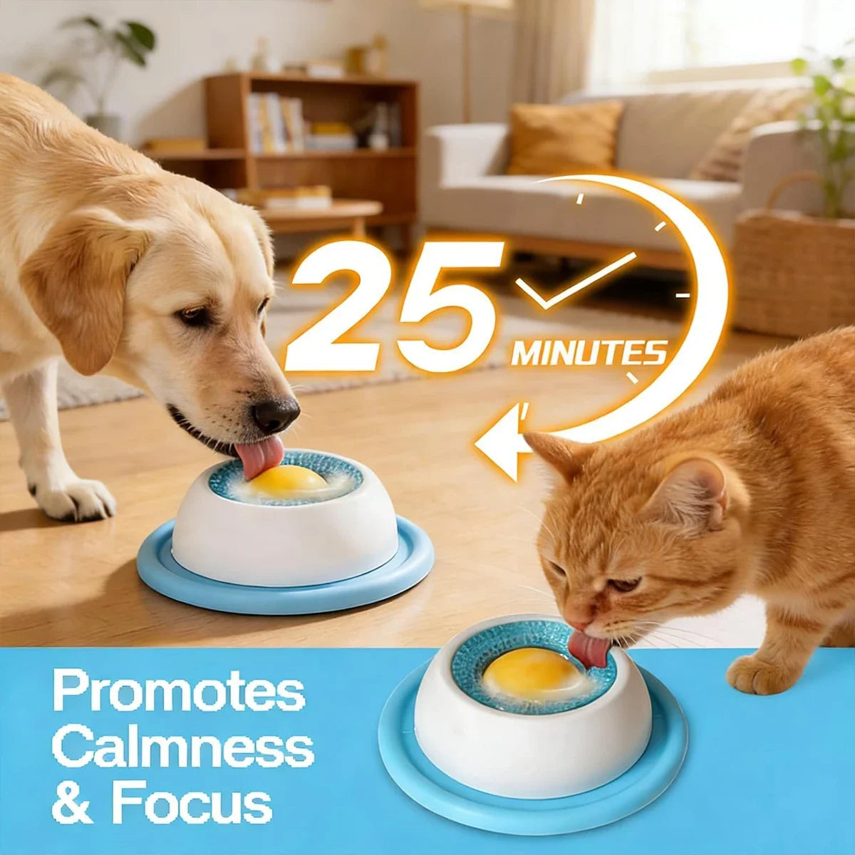 Rotating Lick Ball Slow Feeder for Dogs & Cats