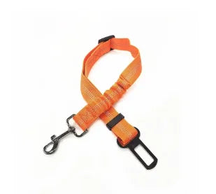 Dog Car Safety Belt with Reflective Line & Damping Belt, Adjustable Length, Suitable for All Dog