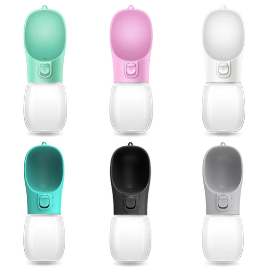 Portable Dog Water Bottle with Drinking Tray