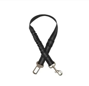 Dog Car Safety Belt with Reflective Line & Damping Belt, Adjustable Length, Suitable for All Dog