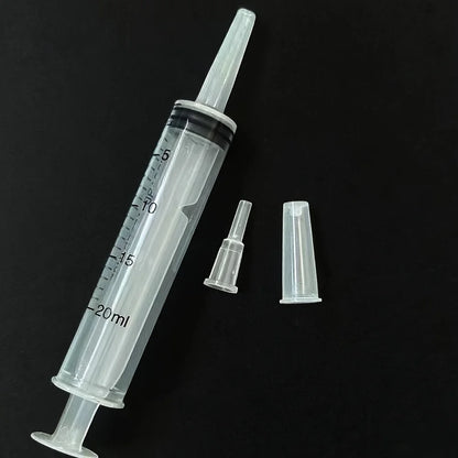 Plastic Syringe, Available in Capacities of 1000ml, 550ml, 350ml, 200ml, 100ml, 60ml, 20ml, 10ml, Suitable for Laboratory Dispensing, Dispensing Glue, Watering, and Veterinary Use