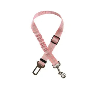 Dog Car Safety Belt with Reflective Line & Damping Belt, Adjustable Length, Suitable for All Dog