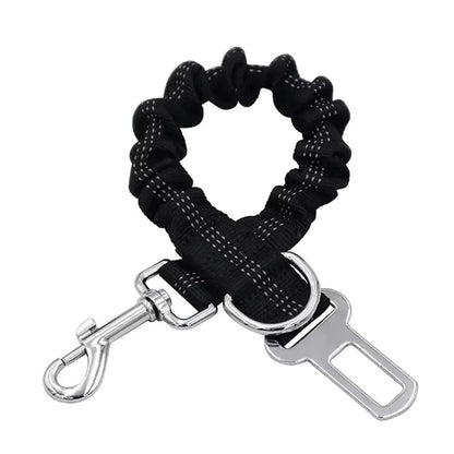 Dog Car Safety Belt with Reflective Line & Damping Belt, Adjustable Length, Suitable for All Dog